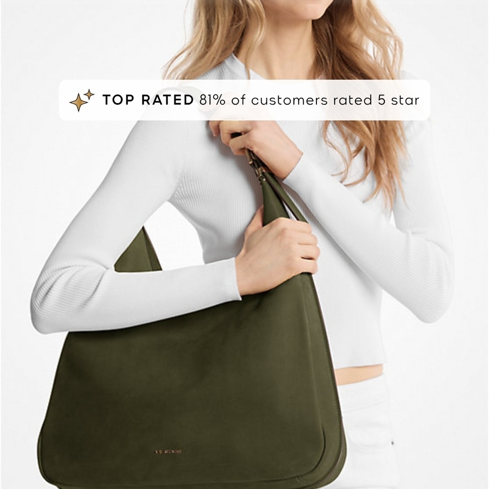 Michael Kors Olive Green Shoulder Bag
